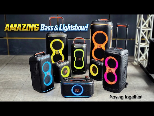 Ultimate Bass & Light Show! Every JBL PartyBox Playing Together!