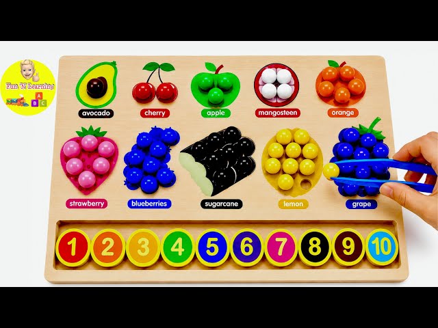     Learn Numbers with Fruit Balls | Count 1 to 10 | Preschool Learning for Kids 