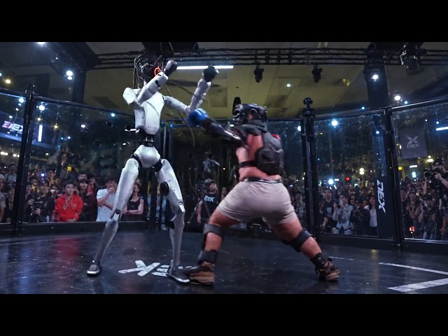 We got the first human vs robot MMA fight💀