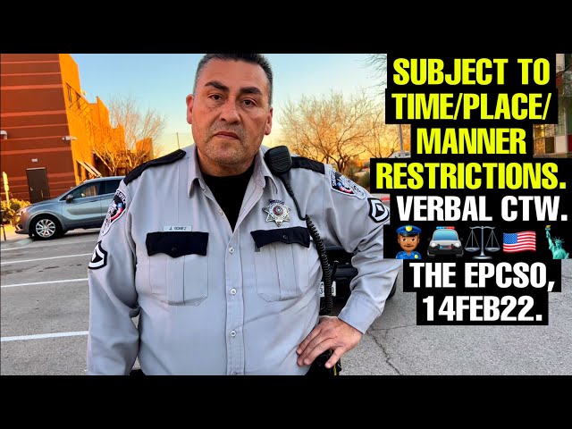 @elpasocountytexas : THE EPCSO ISSUES ME A VERBAL CRIMINAL TRESPASS WARNING (T/P/M Restriction).