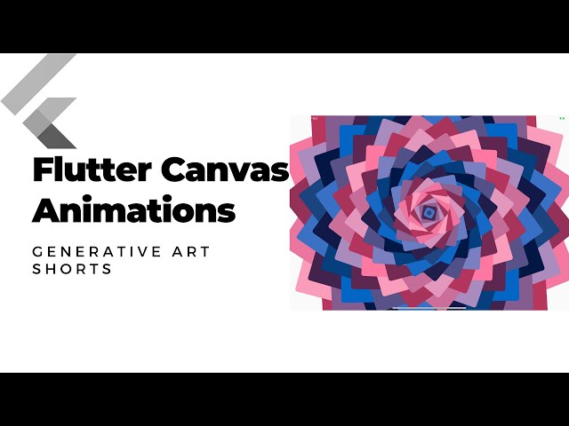 Flutter Canvas Animations - Live Coding - Generative Art [Shorts 6] (2020)