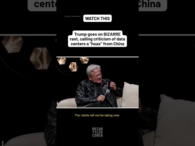 Trump goes on BIZARRE rant, calling criticism of data centers a “hoax” from China