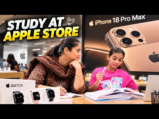 STUDYING AT THE APPLE STORE 📱📚