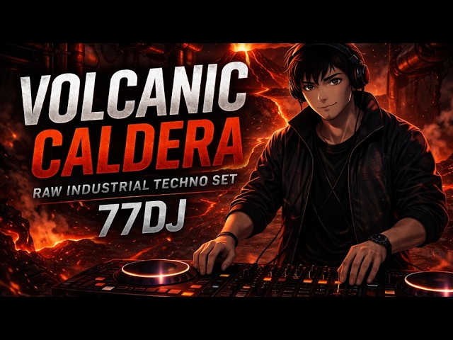 Volcanic Caldera – Industrial Techno Live Set | Raw Peak-Time Energy 🔥🌋 - 77DJ