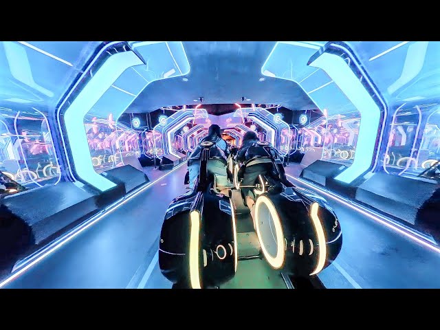 TRON Lightcycle Power Run Back Row POV - Shanghai Disneyland China