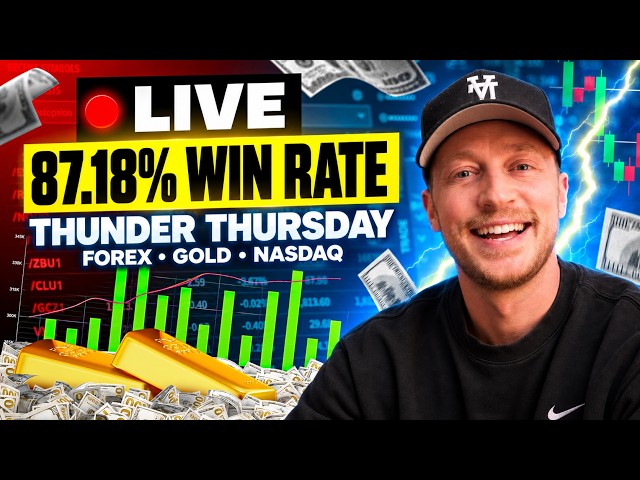 Live Trading Forex, Gold & NQ (XAUUSD Thunder Thursday!)