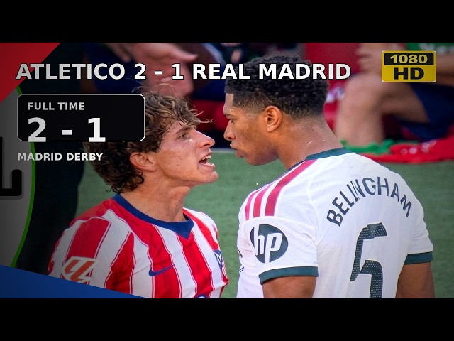 Atletico Madrid vs Real Madrid 2-1 | Derby Dramatic Highlights & All Goals 2026
