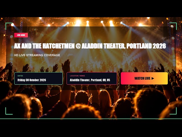 🔴LiVE Ax and the Hatchetmen @ Aladdin Theater, Portland 2026 (live) - stream