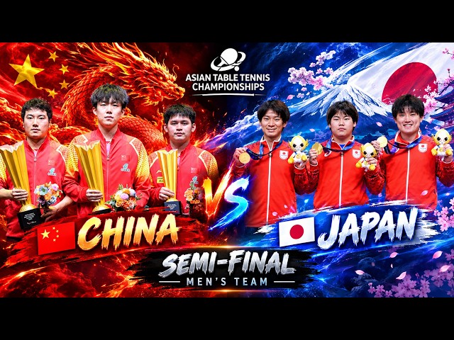 🔥 CHINA 🇨🇳 vs JAPAN 🇯🇵 | MEN’S TEAM SEMI-FINAL | FULL MATCH | Asian Championships