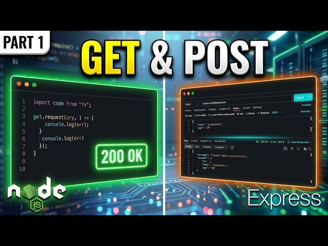 Build a REST API in Node.js & Express (Part 1: GET & POST Methods)