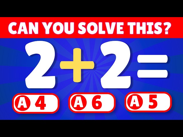 Can You Pass This Math Quiz? ➕ Easy, Medium, Hard | Fun Learning for Kids