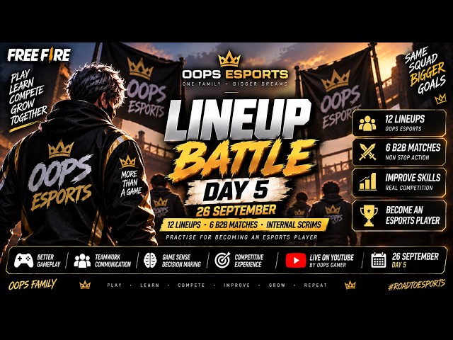 😱 12 LINEUPS. 6 B2B MATCHES. 1 GOAL! 🔥 | OOPS ESPORTS LINEUP BATTLE DAY 5 🏆 | INTERNAL SCRIMS + E