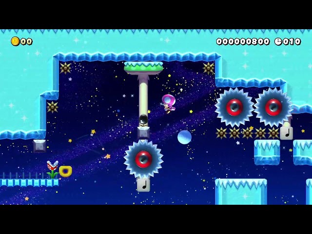Φ…夜中の雪山…▲ 30s SPEED RUN by ισこてんてん√BC [Mario Maker 2]