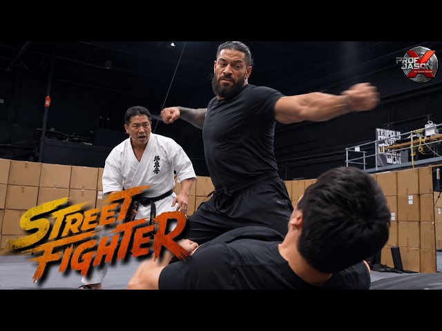 BEHIND THE SCENES ROMAN REIGNS' KARATE TRAINING! PREPARATION FOR AKUMA IN THE STREET FIGHTER MOVIE!