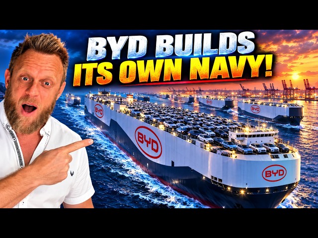 Over $1BILLION! BYD Just Ordered 10 Giant Ships To Export 2.5 Million Cars a Year