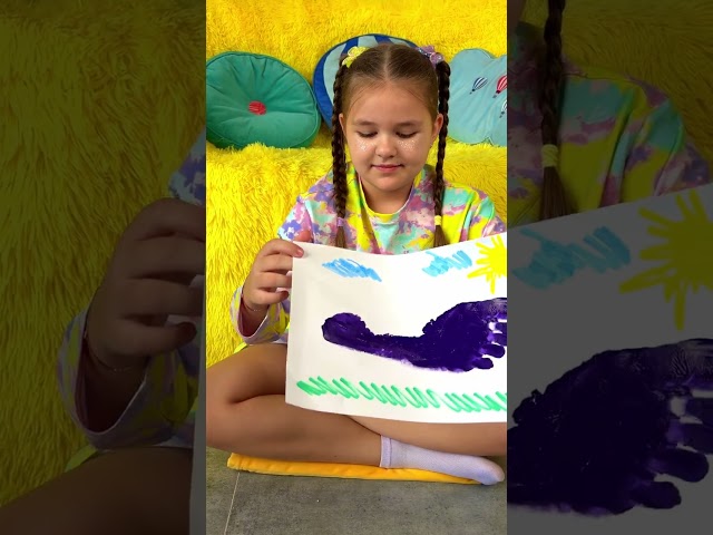 👣🚗 Oops! A Footprint Became a Car! Fun Drawing Trick #art #kids