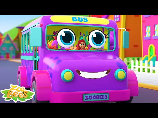 Wheels on the Bus + More Cartoon Vehicles & Nursery Rhymes