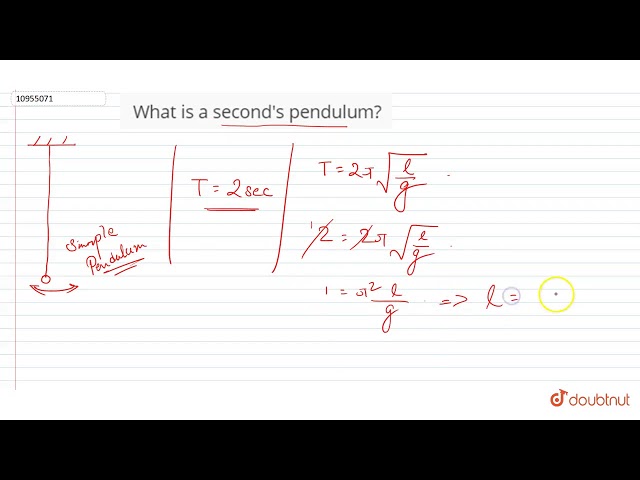 What is a second's pendulum?