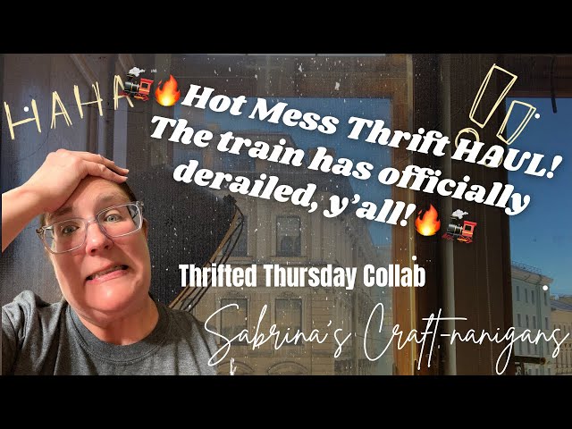 🚂🔥TRAIN DERAILMENT🔥🚂—Thrifted Thursday Collab! #thrift #thrifthaul #classroom