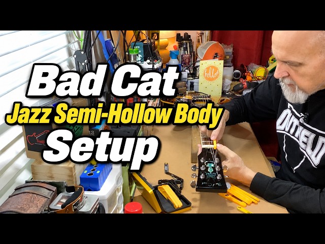 Bad Cat Manhattan Sunset Jazz Semi-Hollow Guitar | Setup