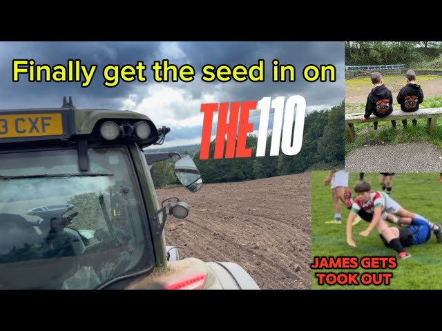 Finally get the seed in on the 110
