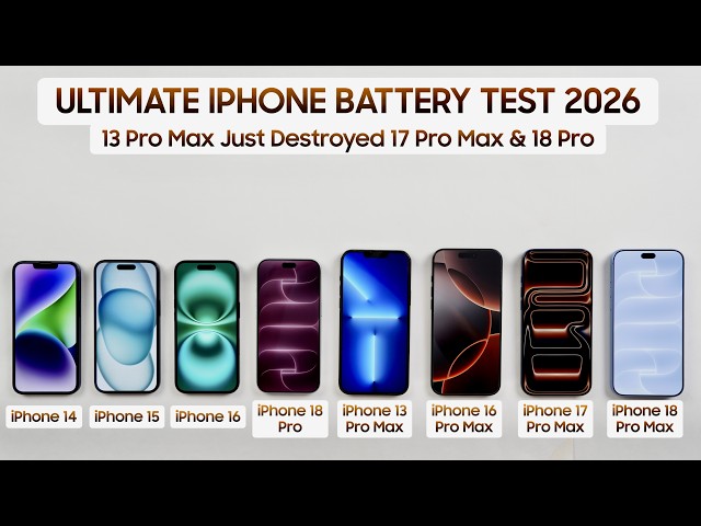 SHOCKING iPhone 18 Pro/18 Pro Max vs iPhone 17 Pro Max vs 16 Pro Max vs 13 Pro Max vs 14 vs 15 vs 16