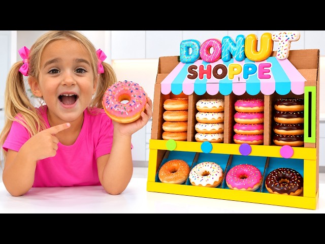 Kids Help Auntie and Get Sweets from Vending Machines!