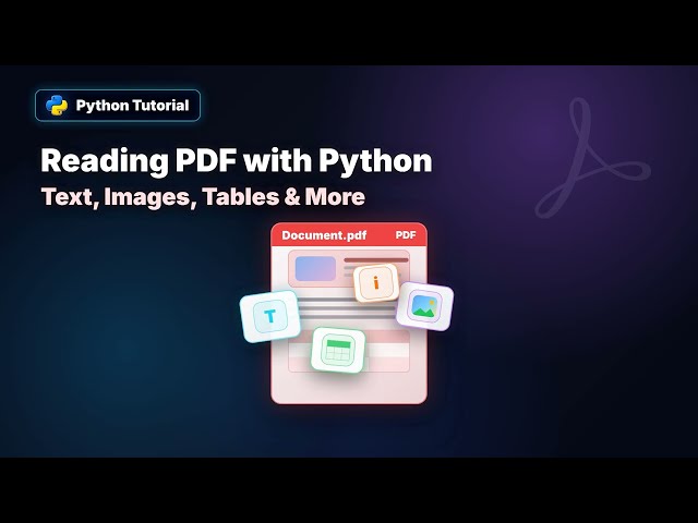 Reading PDF with Python: Extract Text, Images, Tables and More | Spire.PDF for Python