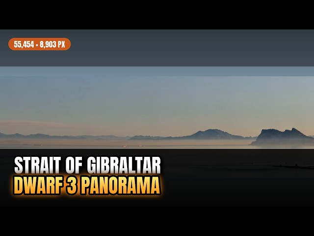 Dwarf 3 Panorama Mode: Strait of Gibraltar, Start to Finish