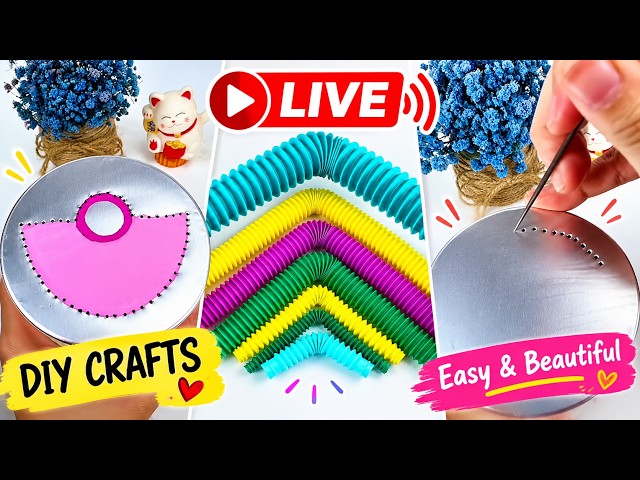 LIVE DIY Crafts & Creative Art Ideas | Satisfying Craft Making Live 🔴