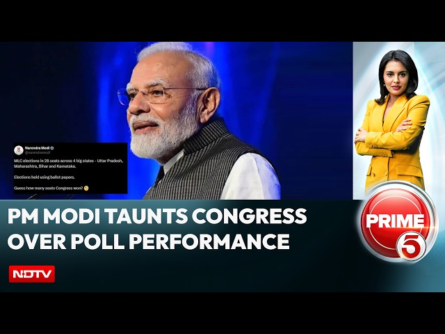 PM Modi News | "Guess How Many Congress Won?" PM's Taunt With Emoji After MLC Results