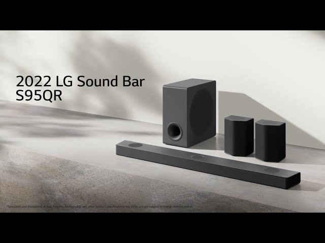LG S95QR 9.1.5 ch High Res Audio Sound Bar with Dolby Atmos and Surround Speakers