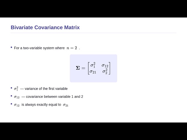 Statistical Analysis in Physics - Multivariate Random Variables