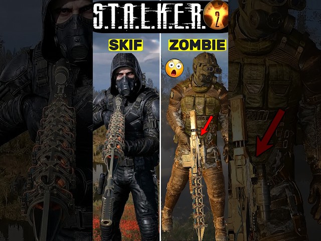 ☢️ STALKER 2: ZOMBIES CAN’T Reload Gauss Gun?! 😮 SKS??? #Shorts #stalker2