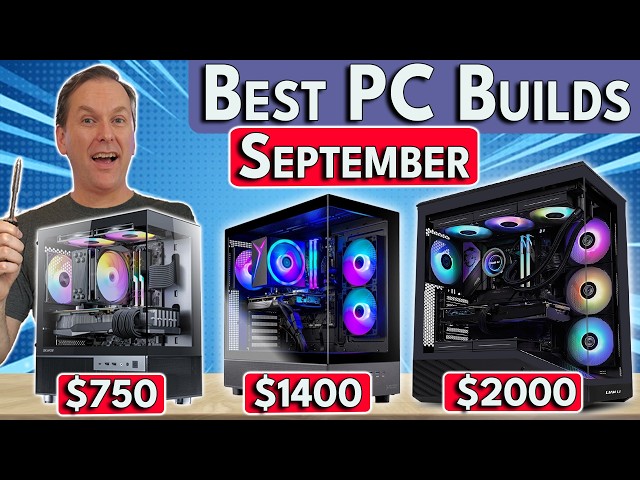 Best Gaming PC Builds Right Now! 🛑 $750 / $1400 / $2000 PC Builds