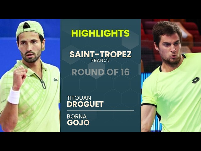 Titouan Droguet vs Borna Gojo Highlights | Saint-Tropez 2026 Round of 16