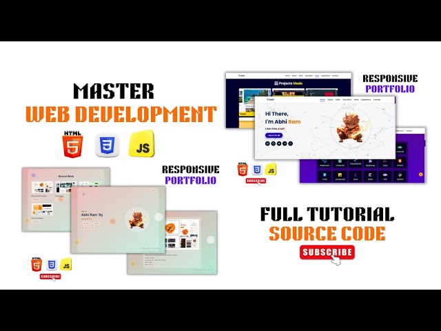 Master Frontend Web Development With 2 Real World Portfolios Using Html CSS JS Beginners to Advanced