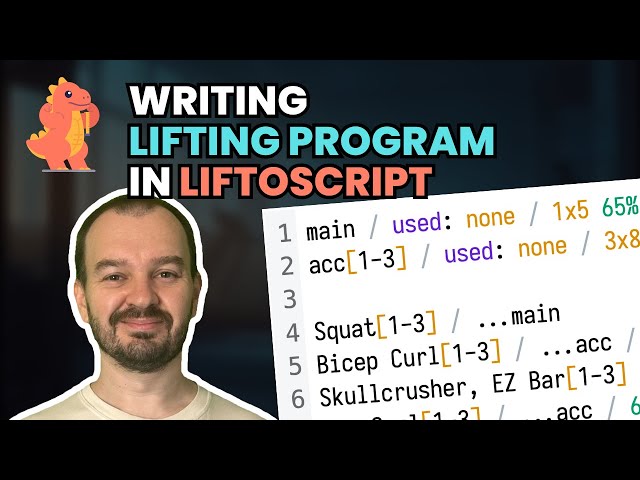 Writing your weight lifting programs - Liftoscript basics