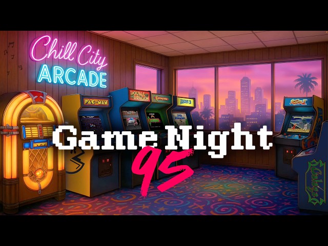 Game Night ‘95 🔴 88.7 Chill City FM LIVE | Retro 8-bit Synthwave | 80s & 90s Video Game Arcade Vibes