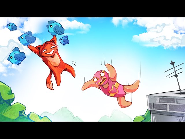 I DON'T TRUST THESE PIGEONS ANYMORE!!! HILARIOUS MOMENTS IN GANG BEASTS!!!