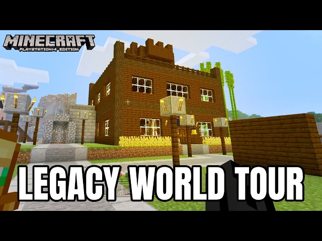 Minecraft PS4 Legacy Edition: A Tour Around My World!