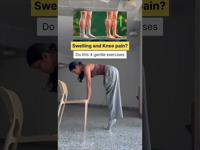 Gentle exercises for knee pain and swelling ✨ #fitness #health #workout #motivation #homeworkout