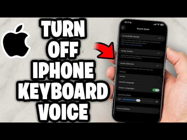 How To Turn Off iPhone Keyboard Voice