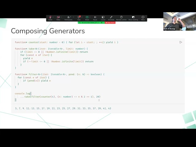 Generators in JavaScript by Matthew Tolman