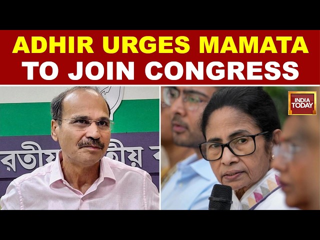Adhir Ranjan Chowdhury Urges Mamata Banerjee To Join Congress With Remaining MPs, MLAs
