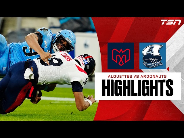 CFL WEEK 21: Montreal Alouettes vs. Toronto Argonauts | Full Highlights