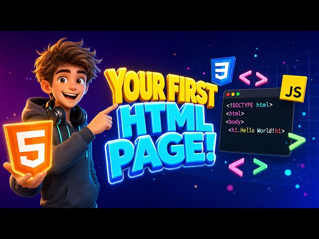 Your First HTML Page! 🚀 Web Development Course - Video 2
