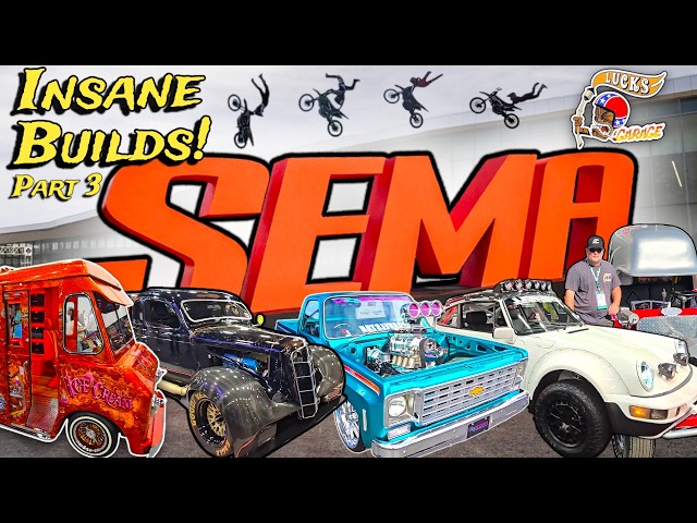 SEMA Show! INSANE Custom Cars & Trucks You Have To See (Part3) Nitro Circus & Drifting!