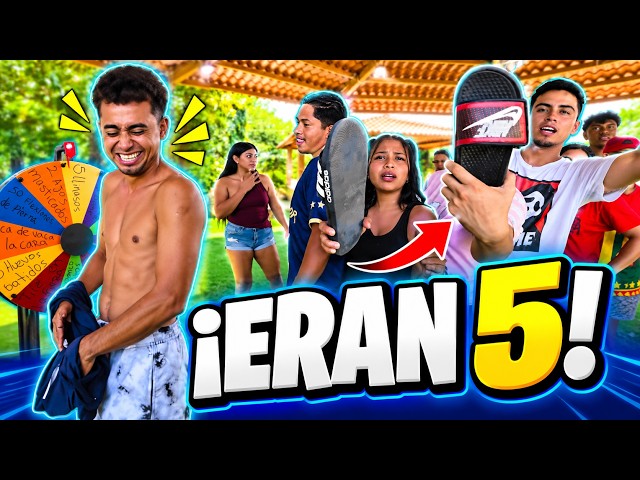 Divertidísimo! ¡Eran 5 chancletazos y terminó pasando toda la fila!