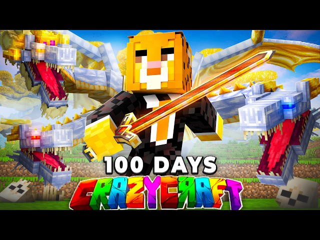 I Spent 100 Days in the NEW CRAZY CRAFT Remake